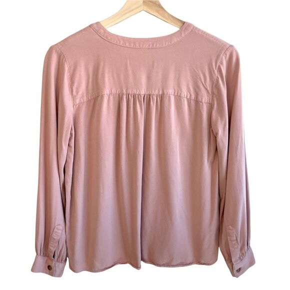 Loft 1/2 Button Pink Top - Picture 5 of 7
